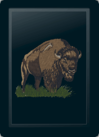 Buffalo-American Logo Panel (Logo Panel Size: 24" Panel for Xpression Gaming Chair Only)